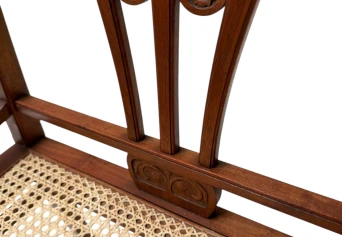 Art Nouveau Armchair with Wicker Seat by H.P. Mutters & Zoon, 1900s